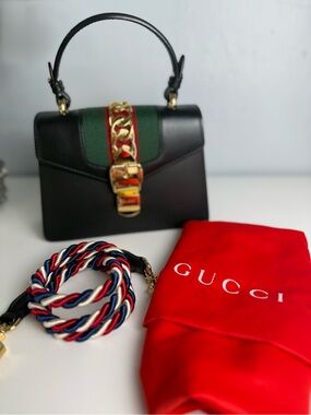 Gucci Sylvie Mini Web Top Handle